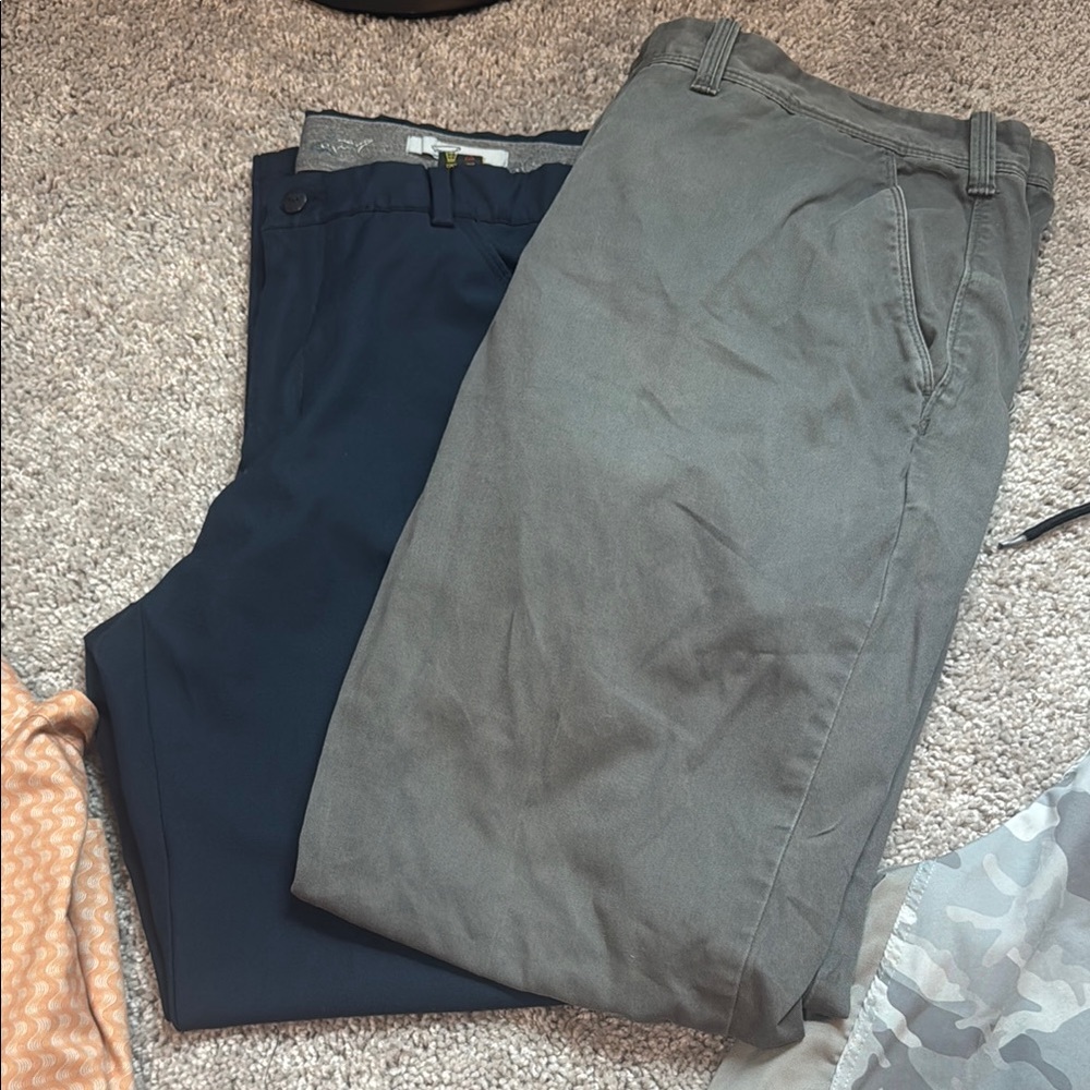 Men's Chino Pants - Olive and Navy
